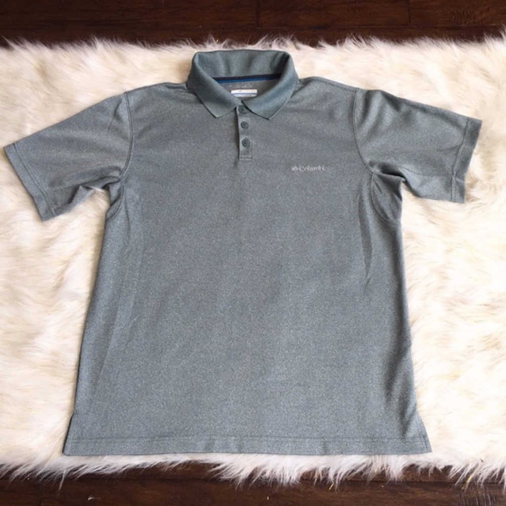 Columbia Gray Polo Shirt size: Medium